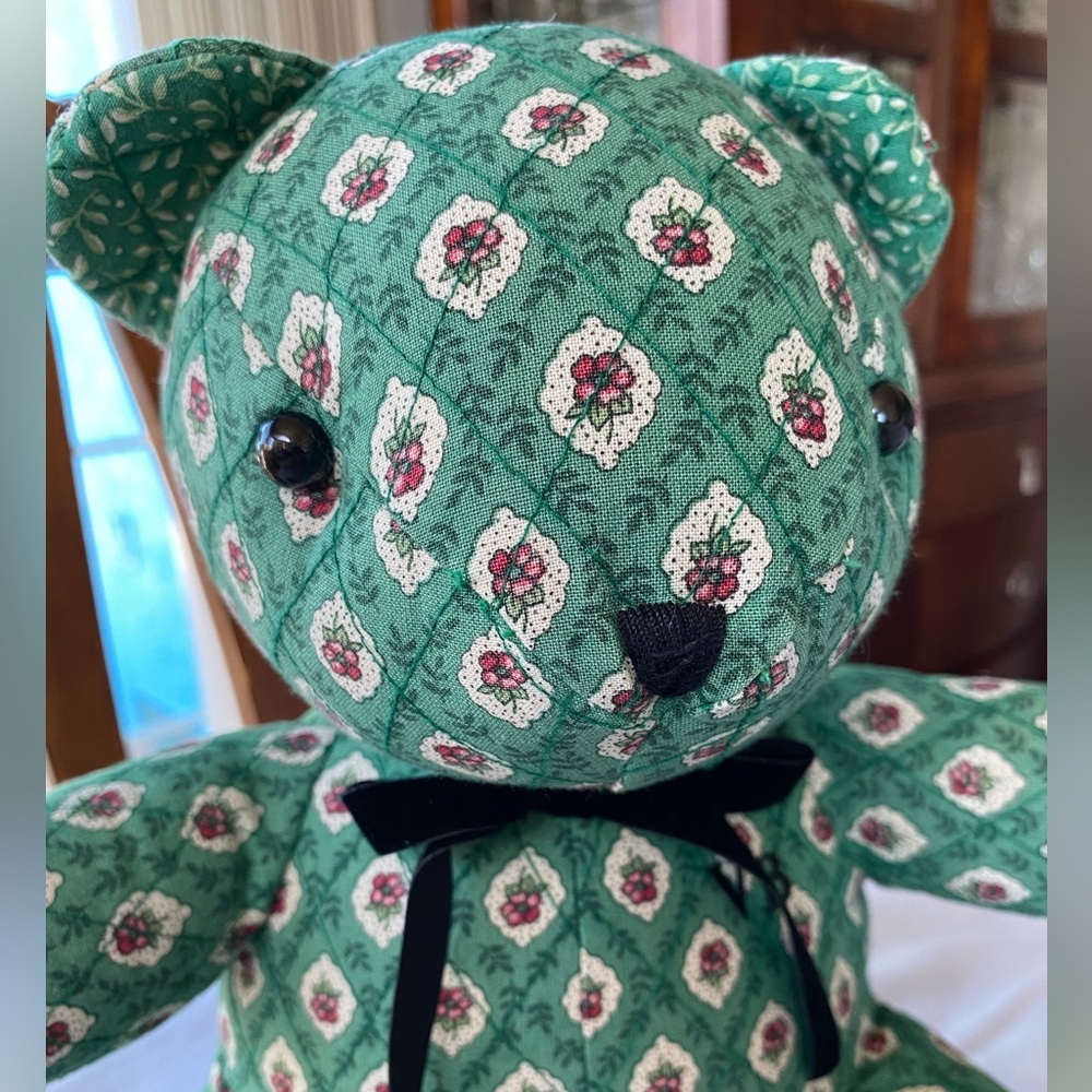 Vintage Vera Bradley retired print Kelly Greenfield teddy bear. - Picture 5 of 8